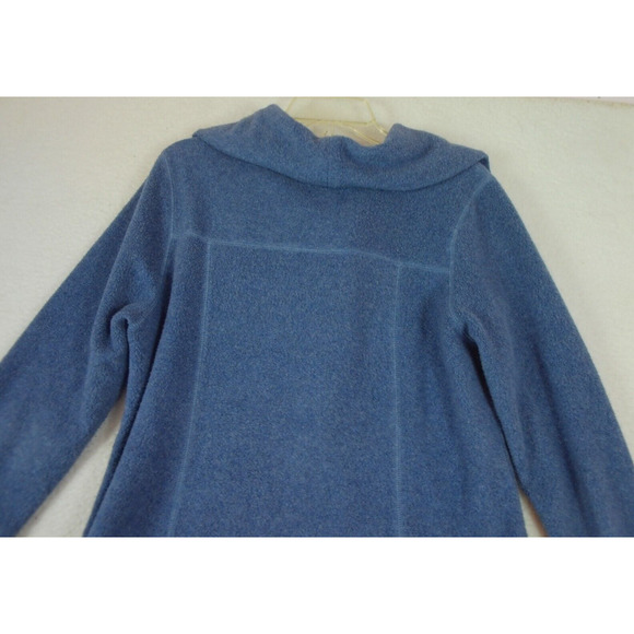 Hugs from Soft Surroundings‎ Womens Zip Fleece Pullover Quarter Zip Size L Blue - Picture 11 of 15